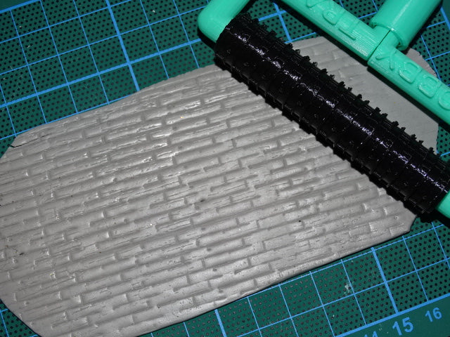 Texture rollers 00/H0 gauge - stone, brick and roof