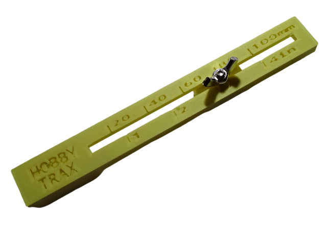 Adjustable track spacer alignment tool N, TT and H0/00 gauge
