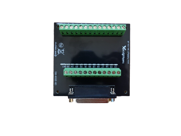 25 way D sub socket breakout terminal board