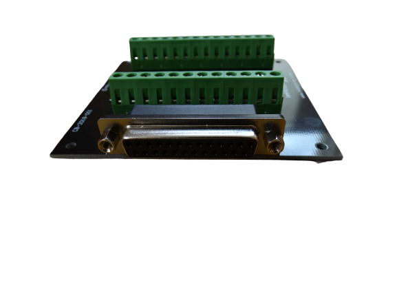 25 way D sub socket breakout terminal board