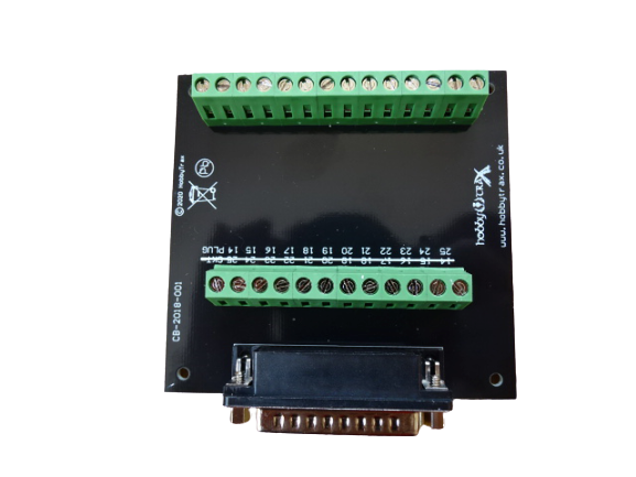 25 way D sub plug breakout terminal board