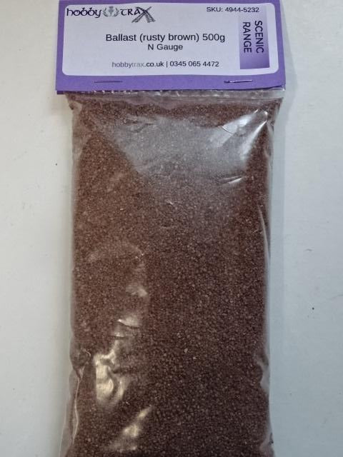 Ballast (rusty brown) - N Gauge - 500g