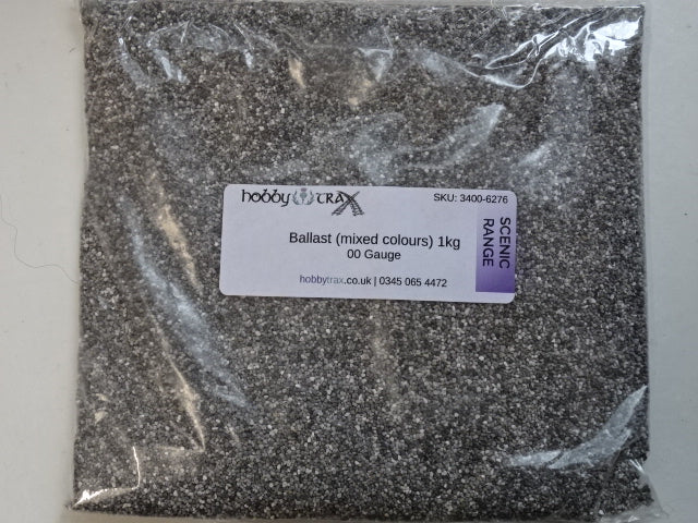 Ballast (mixed colours) - 00 Gauge - 1kg