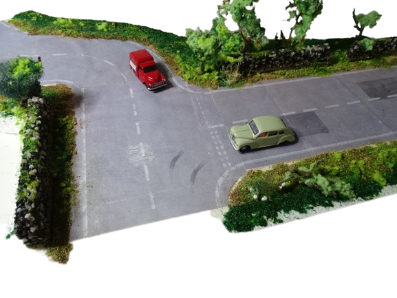 Self adhesive realistic roadway kit N, 00 and TT gauge